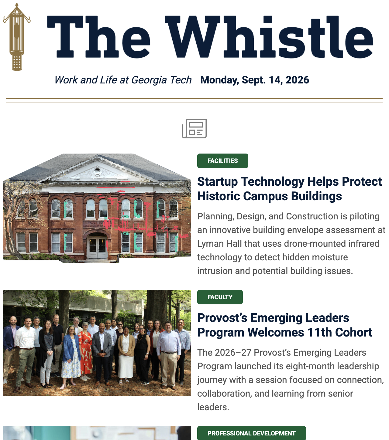 The Whistle - Sept. 14, 2026